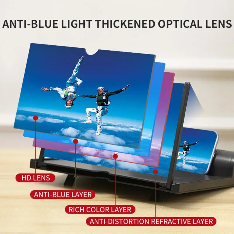 

Speaker Diaphragm Mobile Phone Amplifier Abs Environmental Protection Plastic Powerful Bass Sound Fresnel Ultra-clear Blue Lens