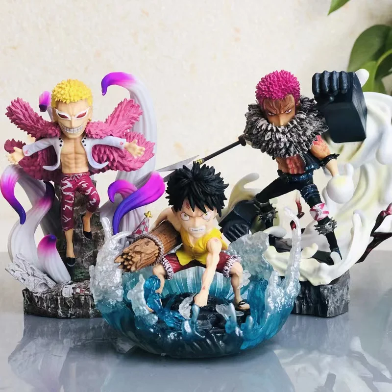 

One Piece Anime Figure 12CM GK Charlotte Katakuri Luffy Donquixote Doflamingo Model Kawaii Decorations Action Figure Gifts Toys