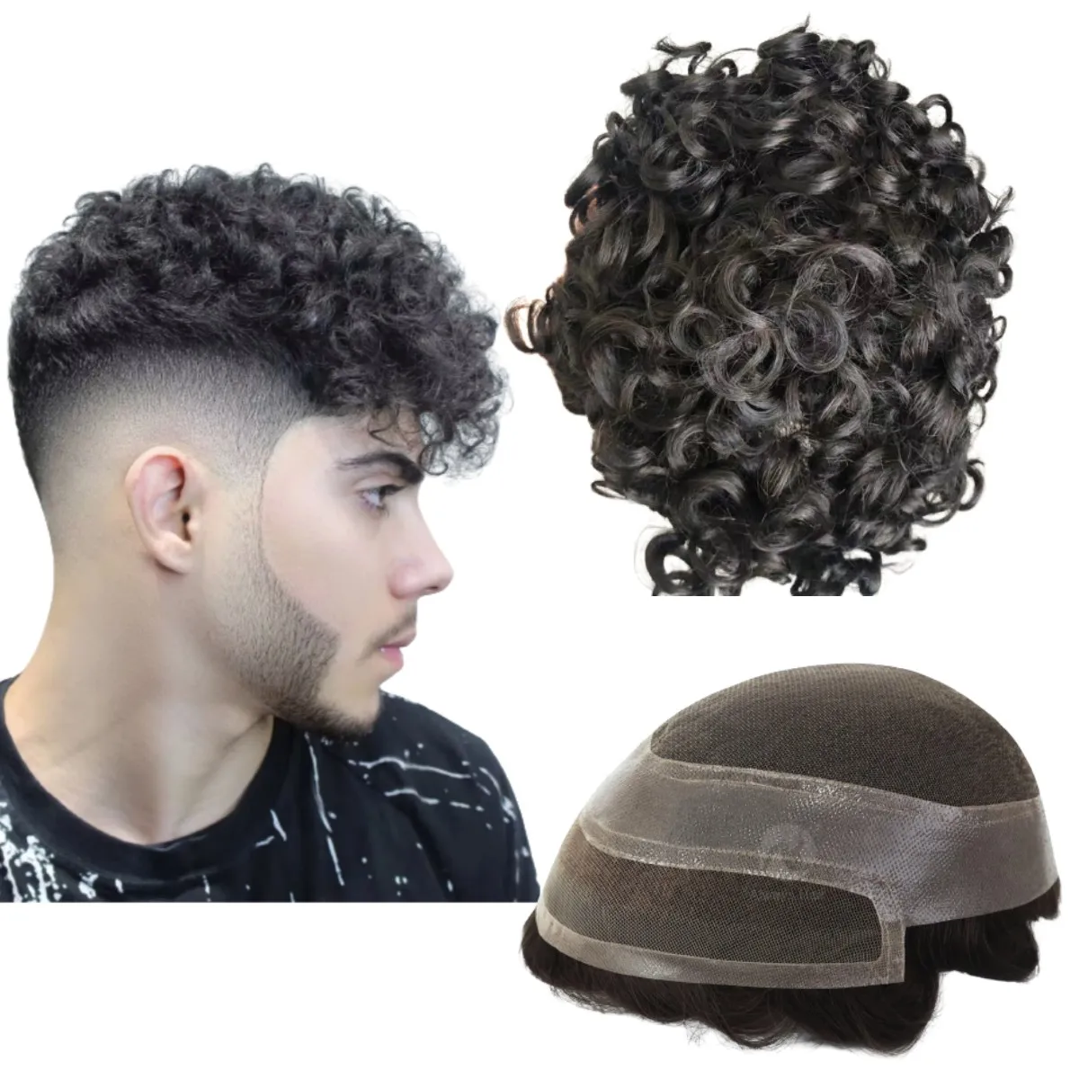 Парик для мужчин голливудский протез европейские натуральные человеческие