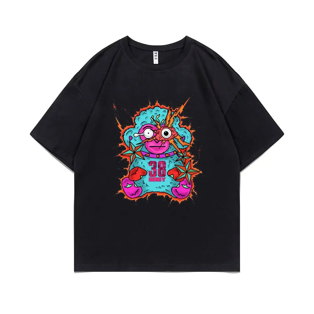 

Rapper Youngboy Never Broke Again Rare Tony Hawk Monkey Gear Merch T-shirt Men Women Fashion T Shirts Men's Hip Hop Short Sleeve