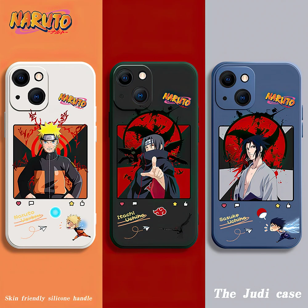 

NARUTO Phone Case For iPhone 11 12 13 Pro MAX Mini 6 6S 7 8 Plus X SR XS MAX SE 2020 5 Soft Silicone TPU Anime Funda Cover Shell