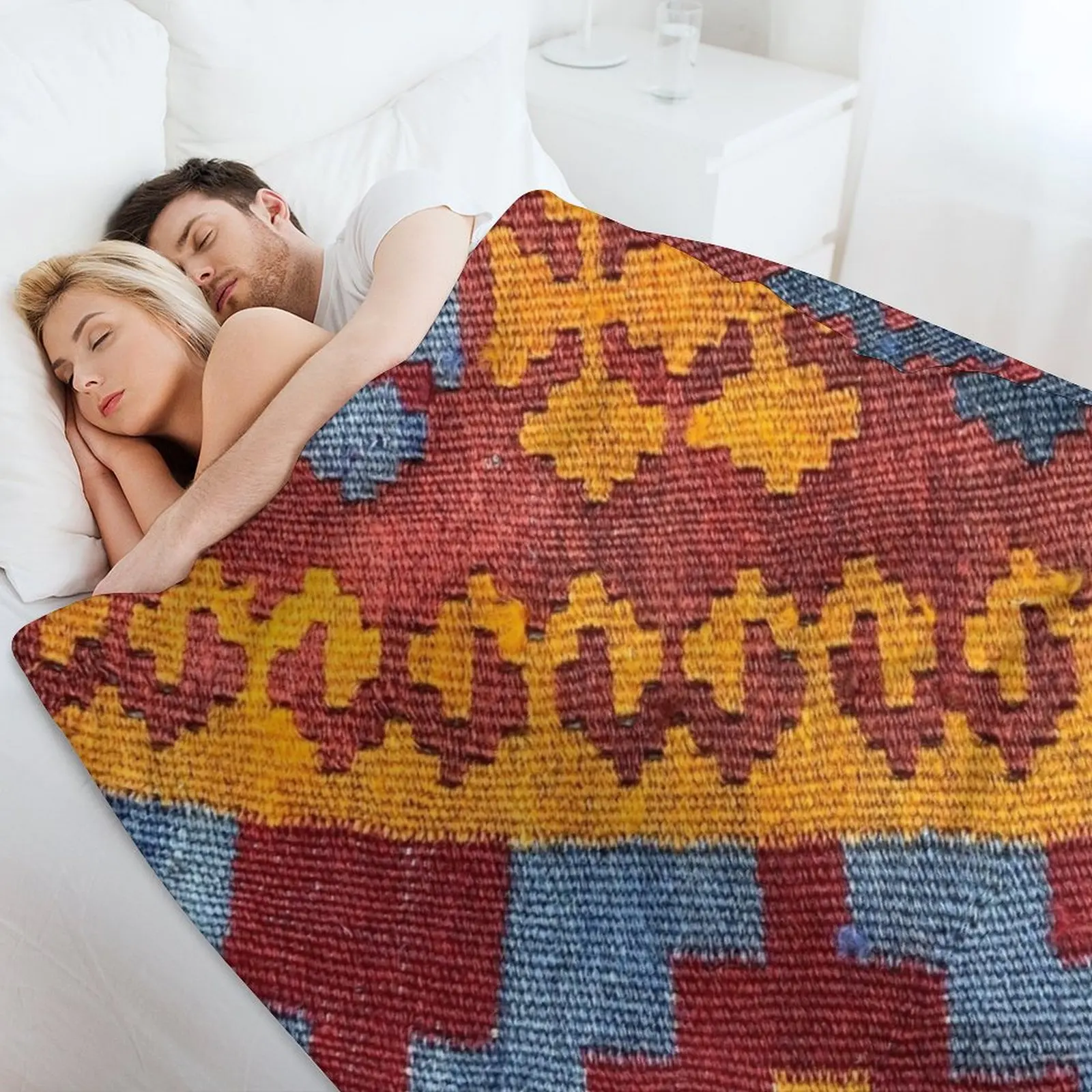 Винтажное декоративное одеяло Kilim плетение Navaho тканое ацтекское текстильное