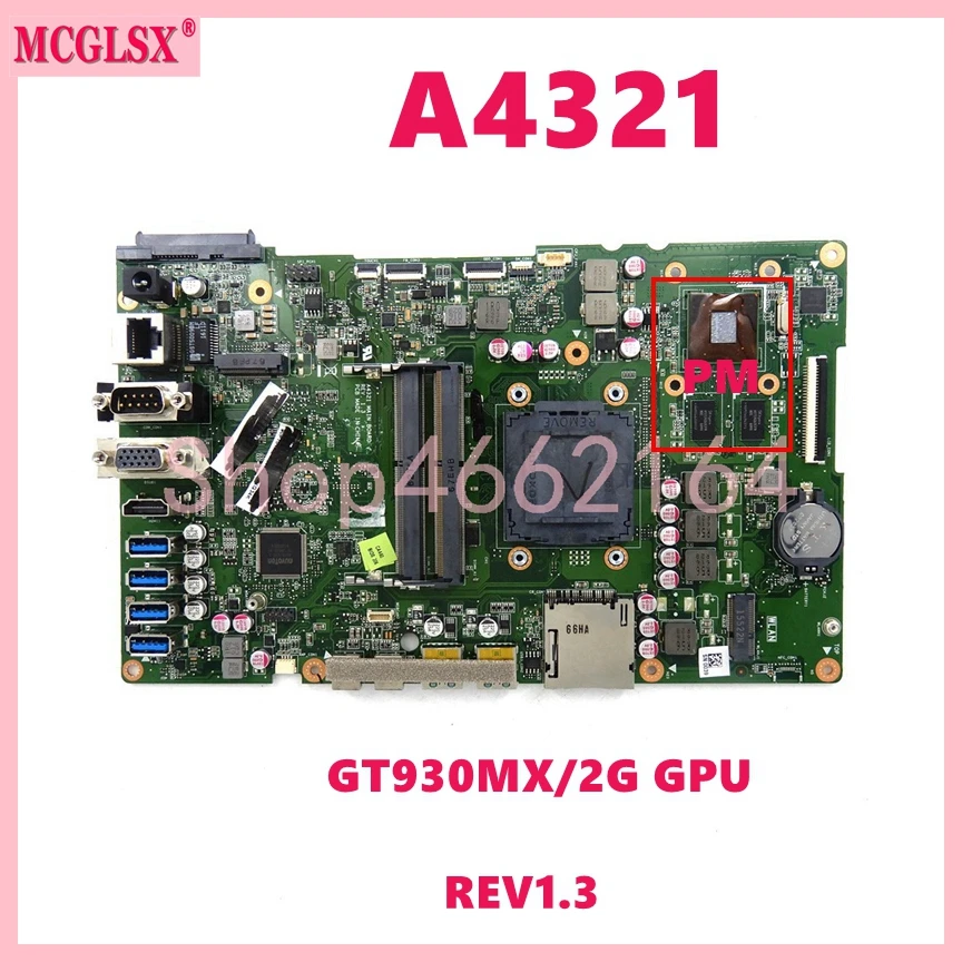 

A4321 With GT930MX-V2G REV1.3 Mainboard For ASUS A4321 Motherboard 100% Tested OK Free Shipping Used