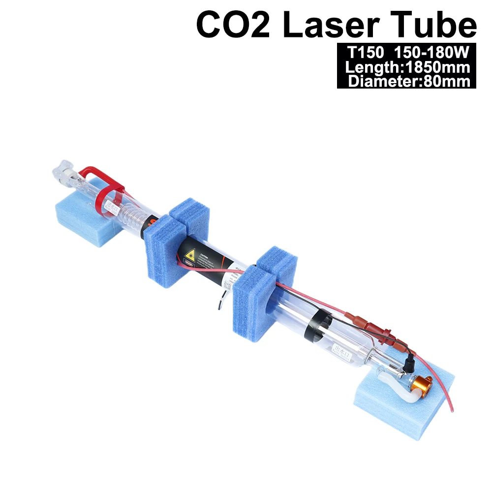 

SPT T150 150-180W Co2 Laser Tube 150W Length 1850mm Dia. 80mm for CO2 Laser Engraving And Cutting Machine