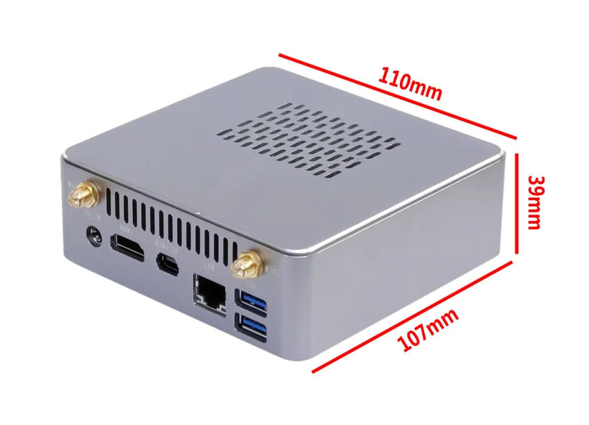 Фото Мини-ПК Elsky NUC700 с процессорами Intel Core i3/i5/i7 7-го поколения Kabylake и 3865U/3965U, DDR4 32 ГБ, графикой 510/520, 4K-компьютер для домашнего кинотеатра №2