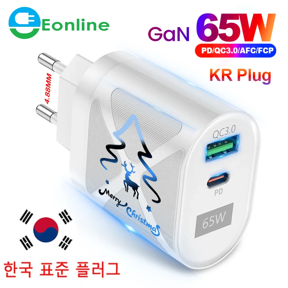 Зарядное устройство EONLINE 3D для iPhone 14 Pro Max PD 33w QC3.0 USB Type C