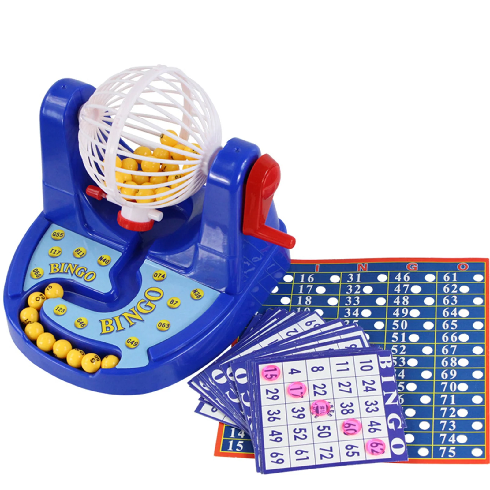 

Family Fun Party Board Game Toy Deluxe Bingo Cage Set Machine Draw Lottery Children Desktop Interactive Toys