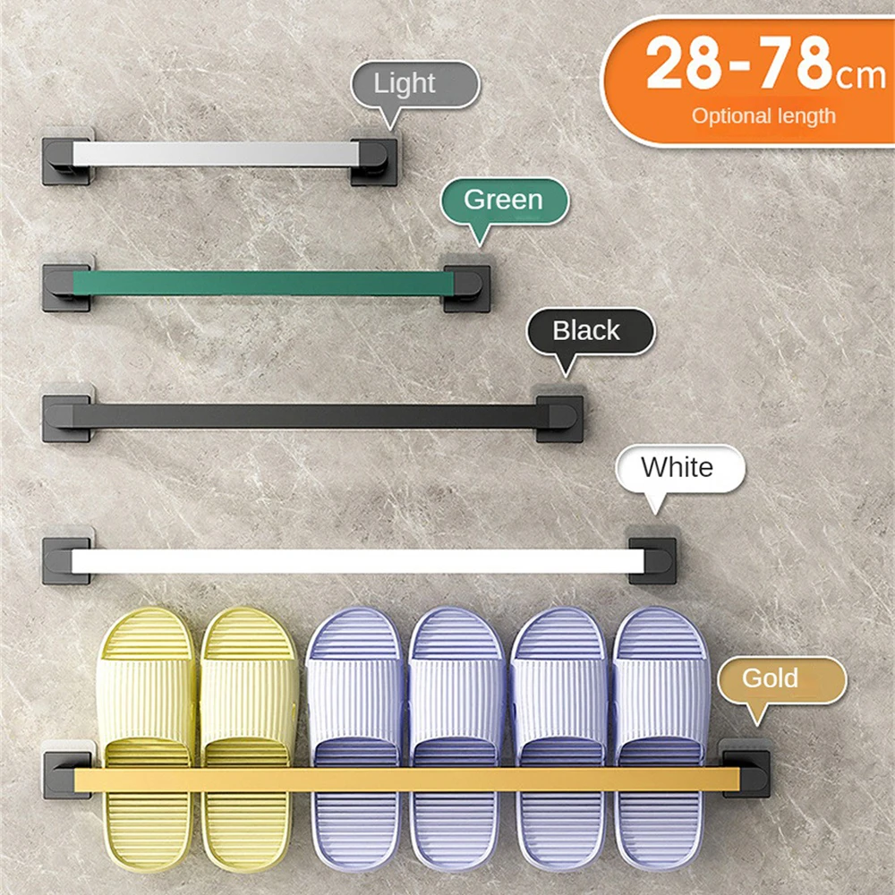 

Organizers Shower Shelf Wall Mounted Convenient Shoe Rack Shelf Slippers Clip Rack Bathroom Storage Bath Slippers Rack