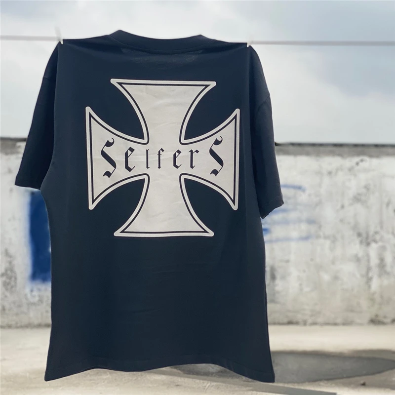 Футболка Askyurself 22SS для мужчин и женщин винтажная тенниска с перекрестными