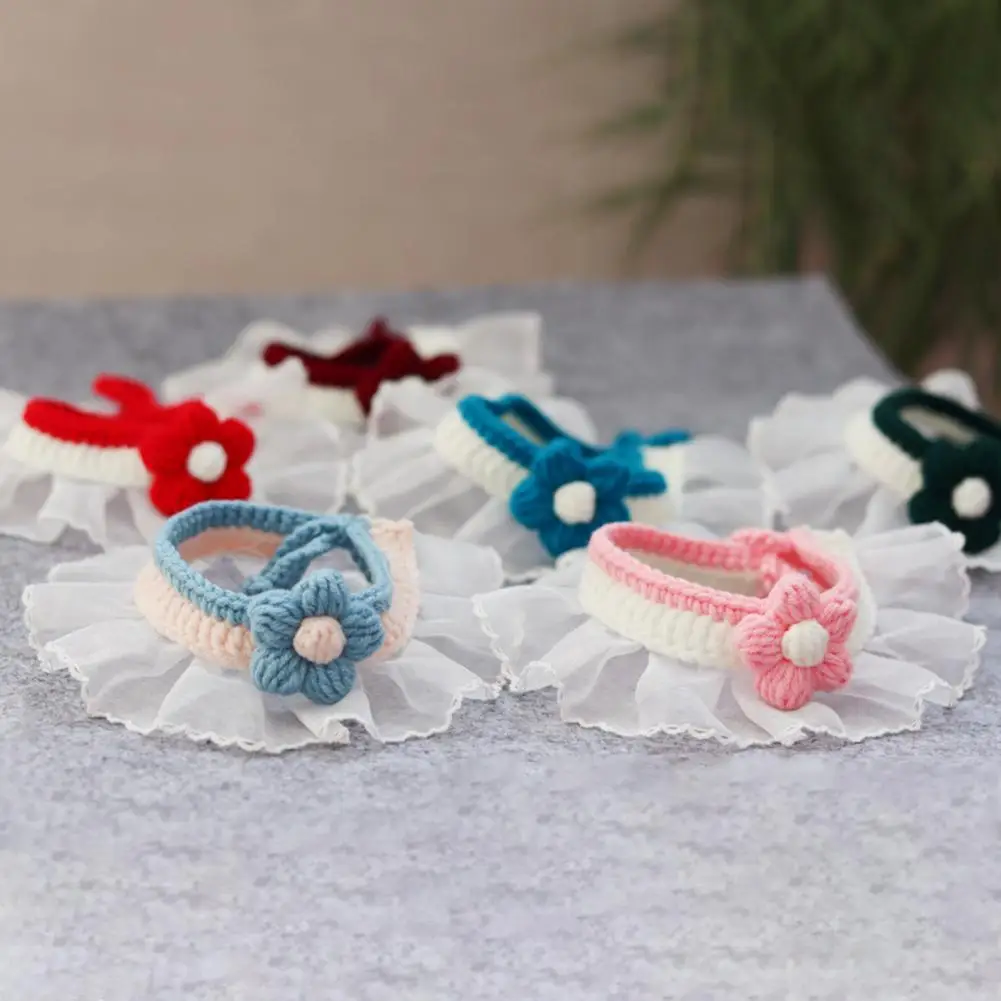 

Унисекс милый ошейник для кошек и собак кружевной шарф аксессуары для домашних животных