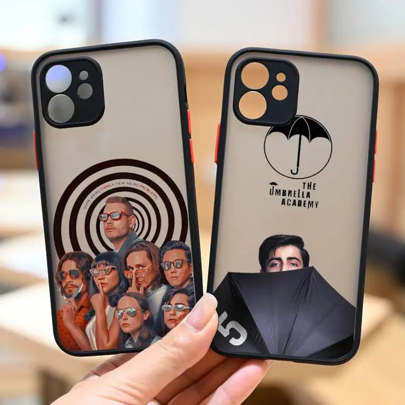 

Fundas Umbrella Academy Phone Case For iPhone 12 11 Mini Pro XR XS Max 7 8 Plus X Matte transparent Back Cover