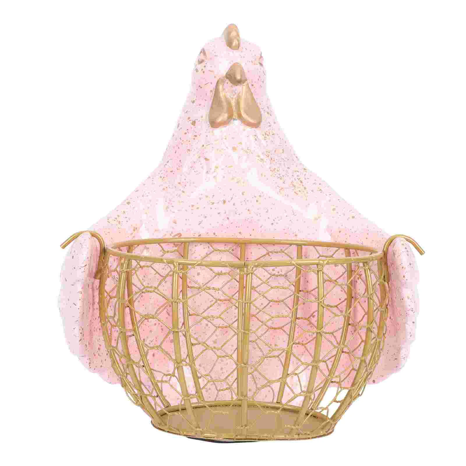 

1 Set of American Style Egg Storage Basket Iron Basket for Eggs Food Storage Container