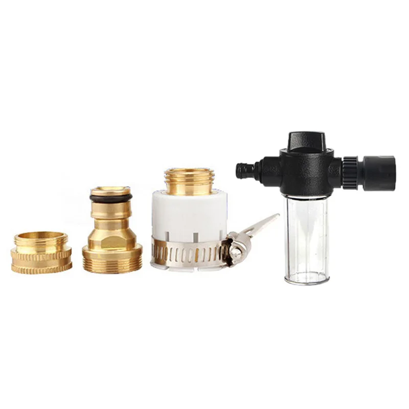 

1/3Pcs Universal Brass Car Wash Connector Car Foam Watering Can Copper Outer Line 8 Claw Connector Car Wash Water Gun Connector