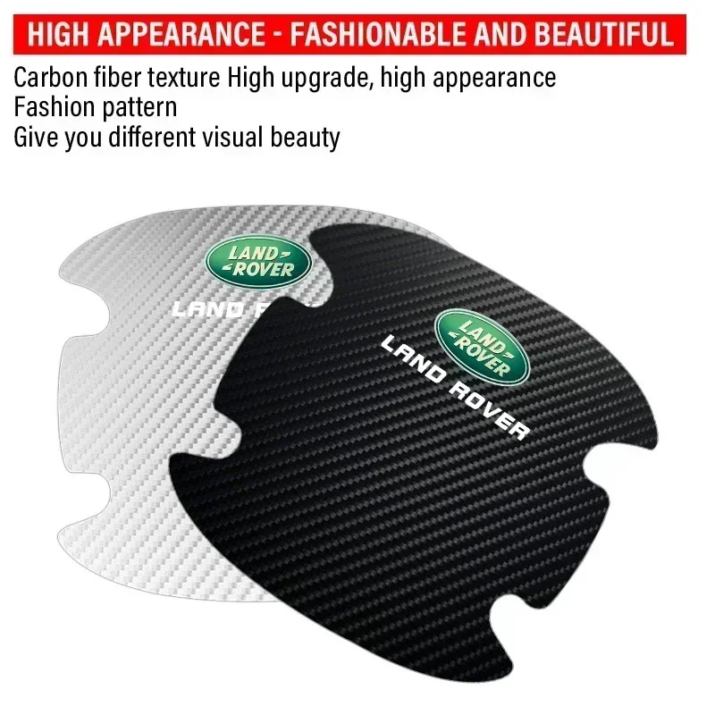 4 шт. защитная наклейка на дверную ручку автомобиля эмблема Стайлинг для Land Rover