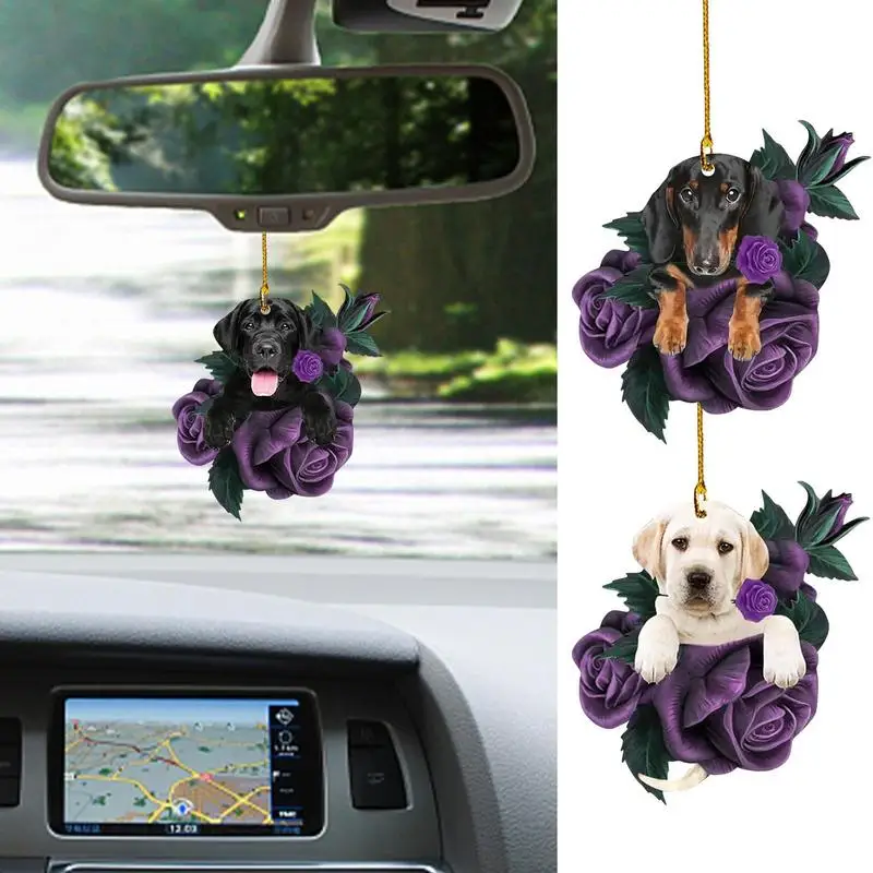 

Подвеска для зеркала заднего вида в виде Розы