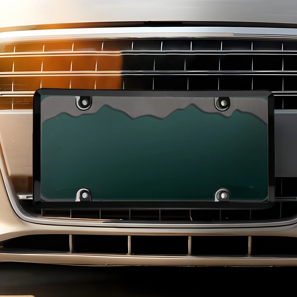 2 шт. прозрачные плоские защитные крышки для номерного знака с винтами