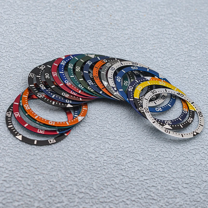Seiko 39mm Aluminum Bezel Insert Fits SKX007 SKX009 SKX011 SKX171 SRPD Watch Case Replacement Watch Accessories Parts