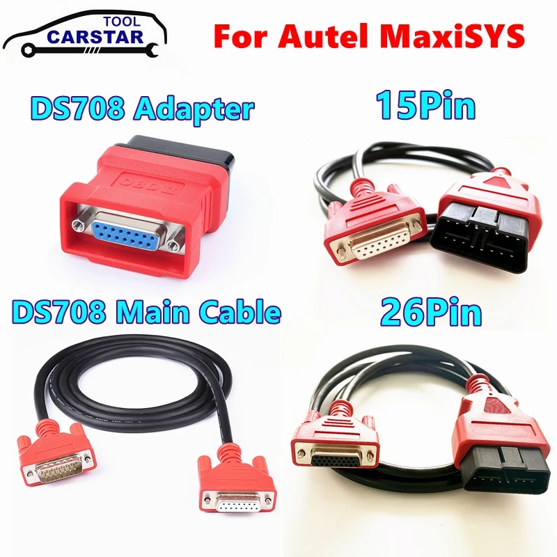 Главный Тестовый Кабель OBDII для Autel MaxiSYS DS708, испытательный адаптер MS906/908/905/808, 16-контактный кабель MS 908 PRO, сканер MS908 PRO