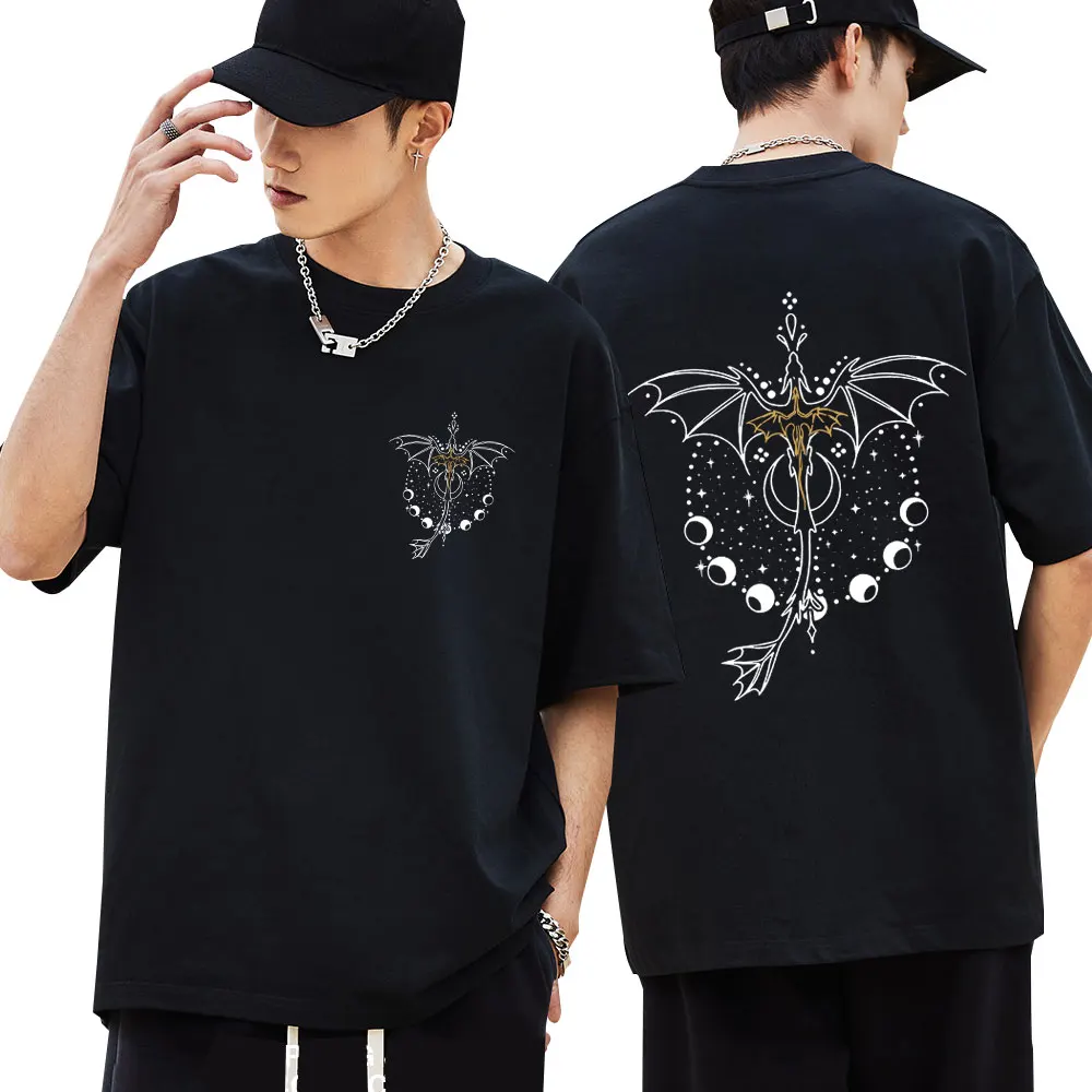 Harajuku Basgiath War T Shirts College Fourth Dragon Rider Wing High Quality T-Shirt Men Women Oversized Cotton Casual Tee Shirt