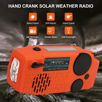 2000mah emergency weather radio amfmwb weather alert radio multifunctional survival tools with weather alert solar panel