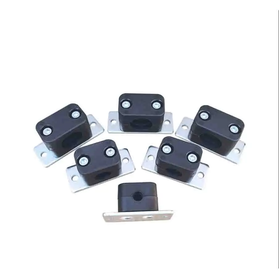 

2 шт., набор пластиковых зажимов с черными болтами для труб, диаметр 6-50 мм, зажим для крепления трубки для дома и сада