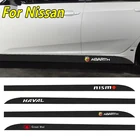 2 шт. полосы боковой двери автомобиля для Nissan Tiida Sylphy, Teana Note X-trail 1 2 T31 T32 Серена Almera Qashqai Pathfiner Titan