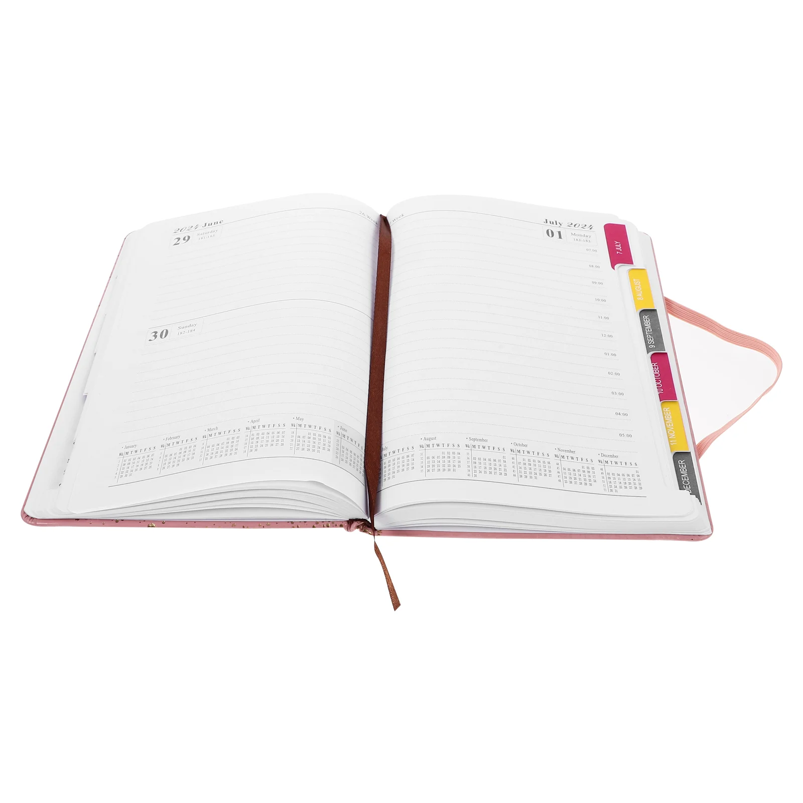 

Students Daily Planner Notepad Office Schedule Notebook Portable Planning Notebook 2024 agenda spanish