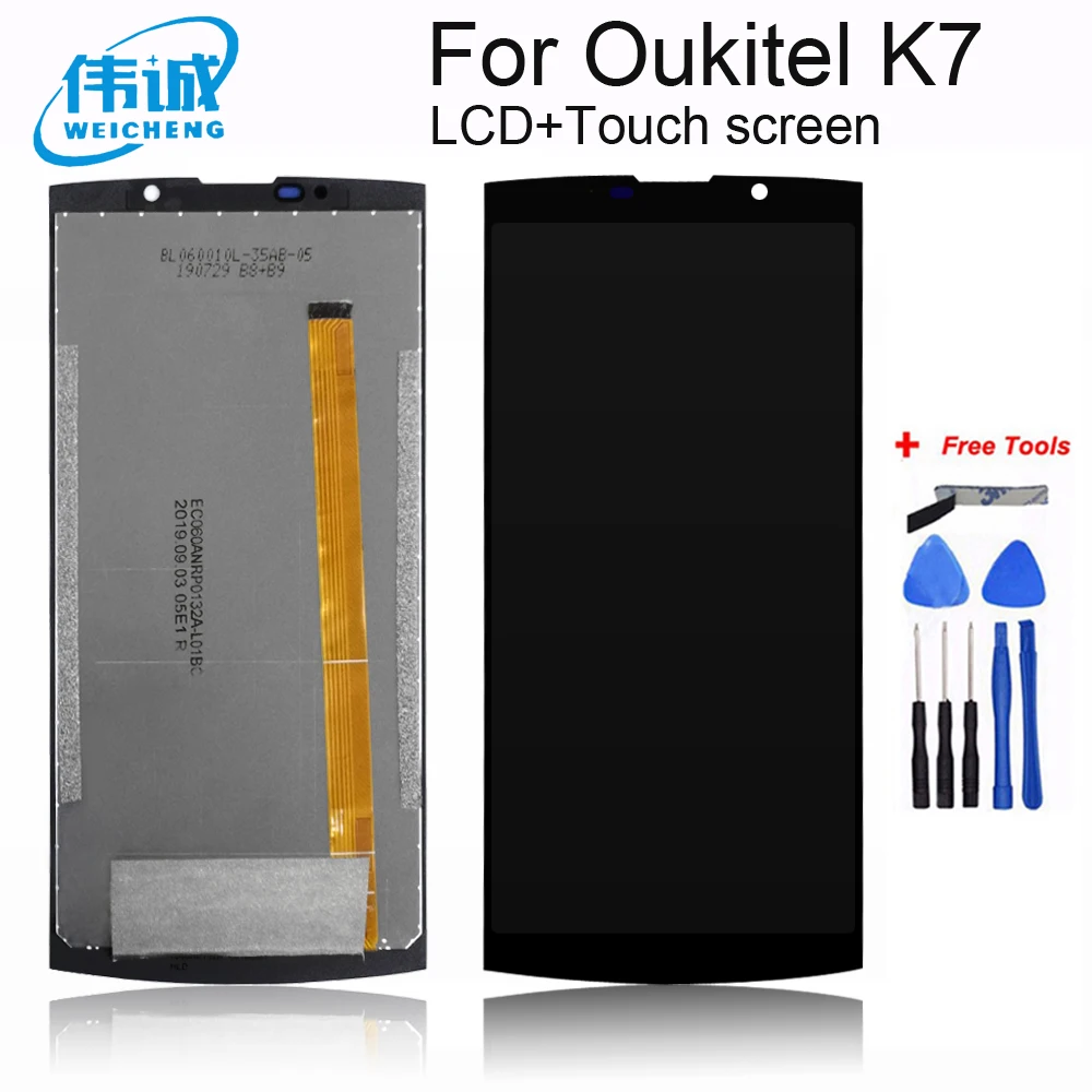 For OUKITEL K10 LCD Display+Touch Screen Original Oukitel K15 Plus Digitizer panel Display K7 lcd pro | Мобильные телефоны и