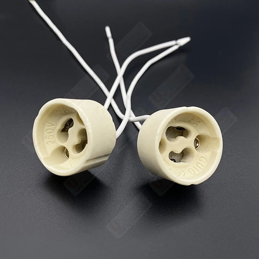 GU10 G5.3 цоколь лампы керамический держатель светильника разъем адаптер провод для