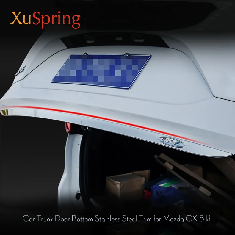 

Car Rear Door Trim For Mazda CX-5 CX5 KF 2017 2018 2019 2020 2021 2022 Refit Guard Trunk Bumper Tail Box Chrome Styling