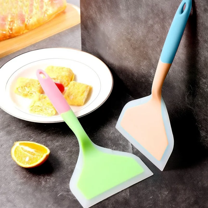 

Non-stick Spatula Silicone Kitchen Ware Cooking Utensils Spatula Beef Meat Egg Scraper Wide Pizza Cooking Tools Shovel