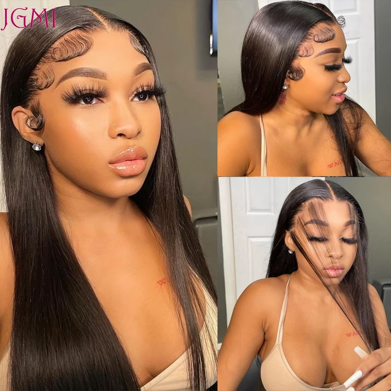 

Straight HD Lace Frontal Wig Straight Lace Front Wig 30 inch Brazilian hd Lace Closure Wig 250% Bone Straight Human Hair Wigs