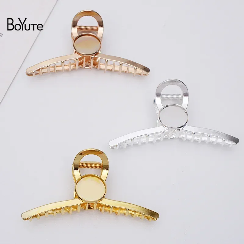 BoYuTe (5 шт./лот) подходит для волос размером 20 мм 25 металлический зажим с крупной