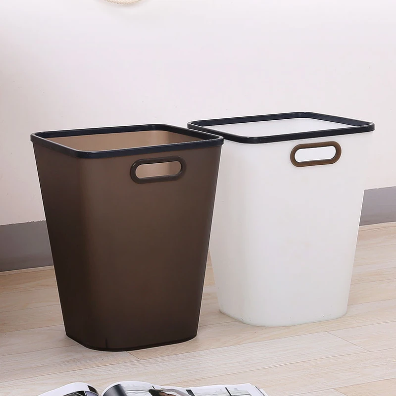 

Nordic Cute Trash Can Plastic Living Room Food Creative Simple Large Toilet Trash Can Kitchen Lixeira Banheiro Home Products