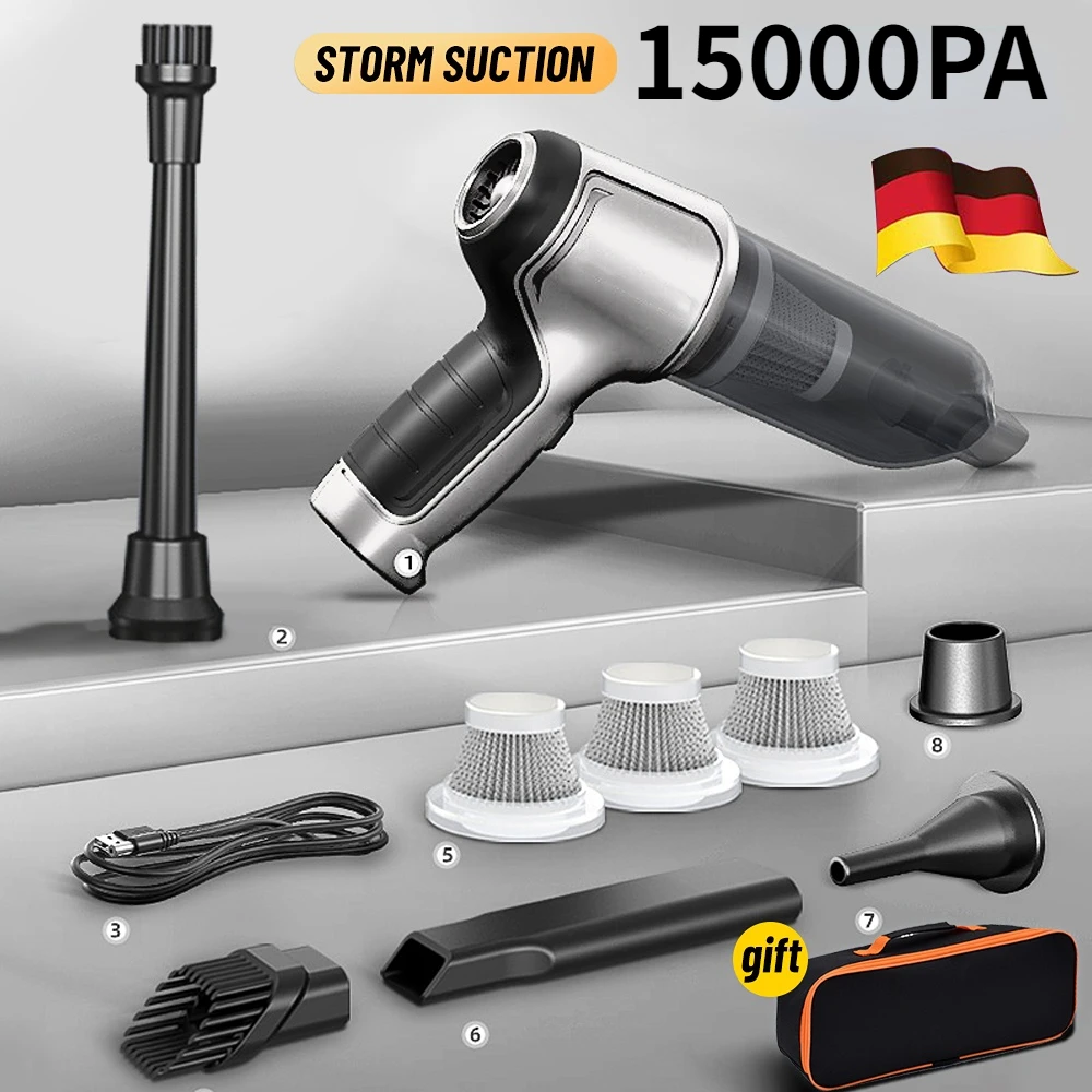 

Car Wireless Vacuum Cleaner Strong Suction Handheld Wet Dry Auto Vacuum Home & Car Dual Use Mini Vacuum Cleaner Home Appliance