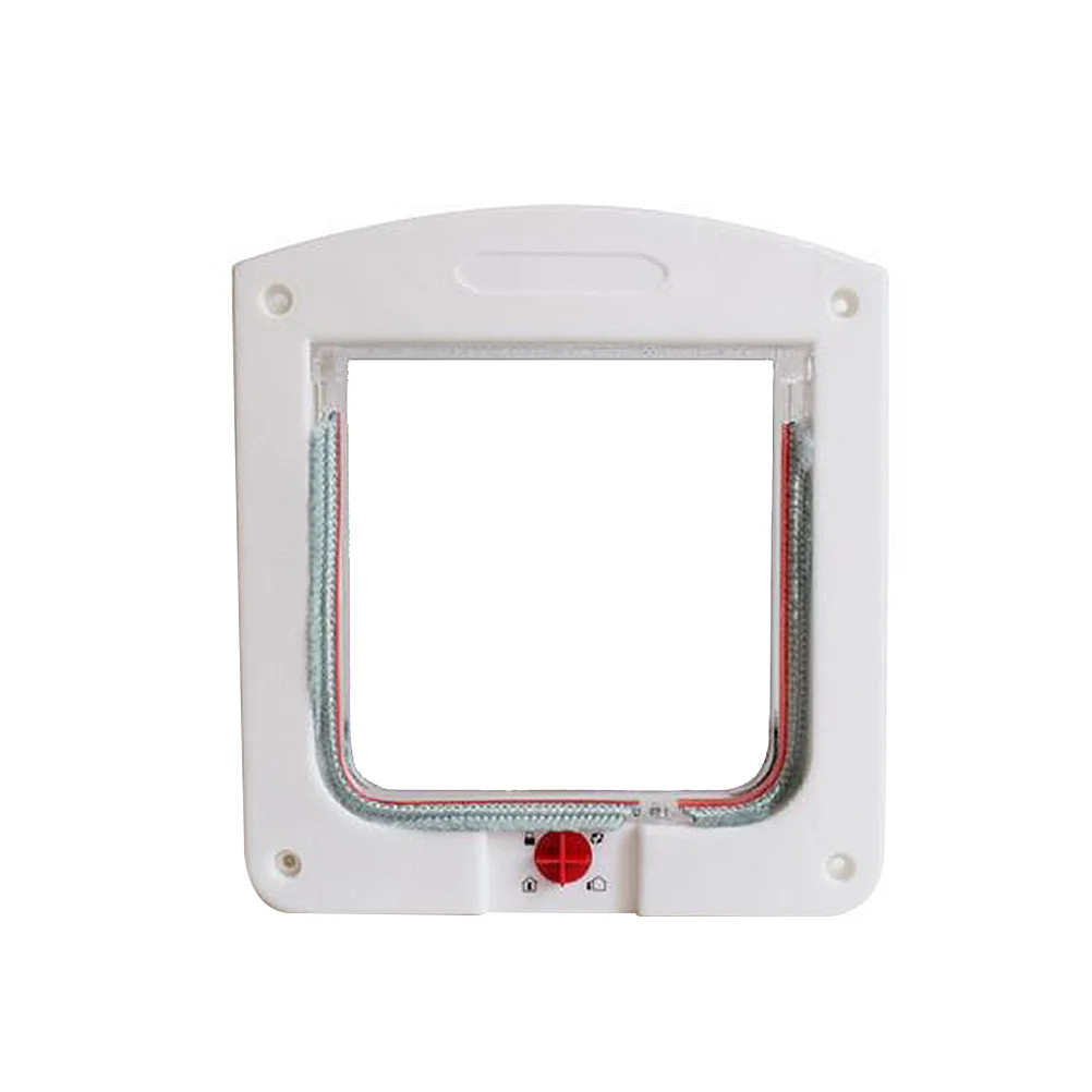 

Controllable Pet Entry and Exit Door Cat Safe Hole Door Pet Supplies Size White