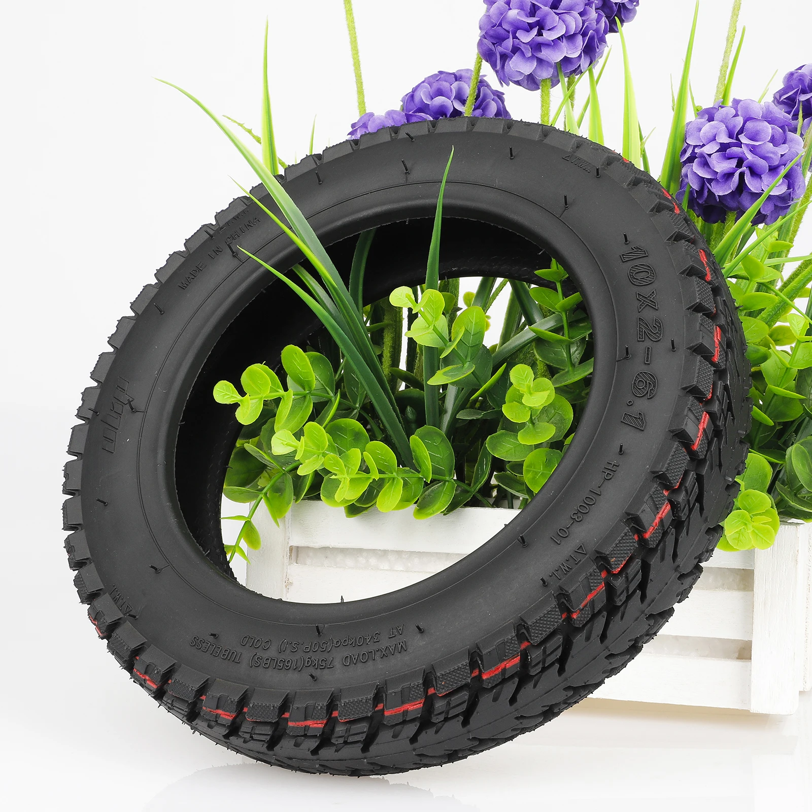 

Ulip 10 Inch Electric Scooter Self-Repairing Tire 10x2-6.1 Off-Road Tubeless Tire Vacuum Tire for M365 Pro Pro2 1S MI3 Lite