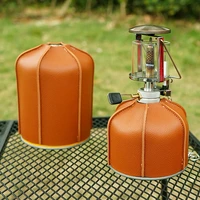 450230g gas canister protective cover pu leather gas cylinder case fuel can steam lamp storage bag portable camping storage bag