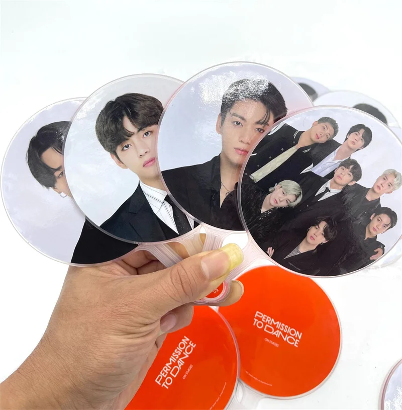 

Wholesale Kpop Bangtan Boys Pvc Fans New Album Fans Toy Gift Collection Hand Fans PVC Fan Gift Collection