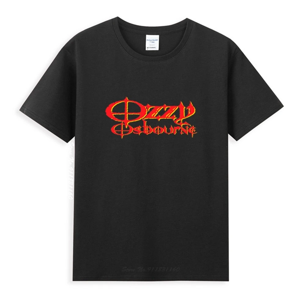 

Novel Ozzy Osbourne Logo Classic Black T-Shirt Newest Summer Men's Short Sleeve Popular Tees Shirt Tops Unisex