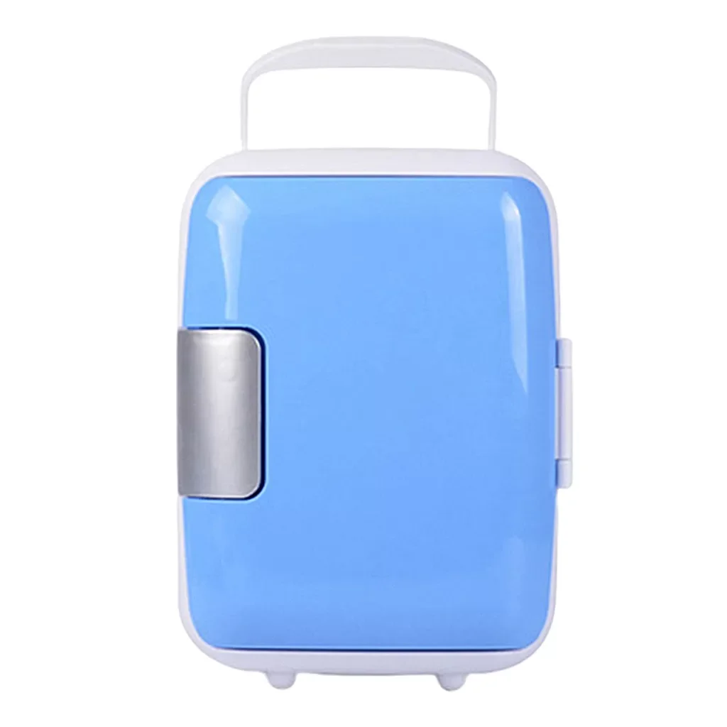 12V 8L MINI CAR REFRIGERATOR 2 LAYER PORTABLE TRAVEL CAMPING FREEZER WITH HANDLE enlarge