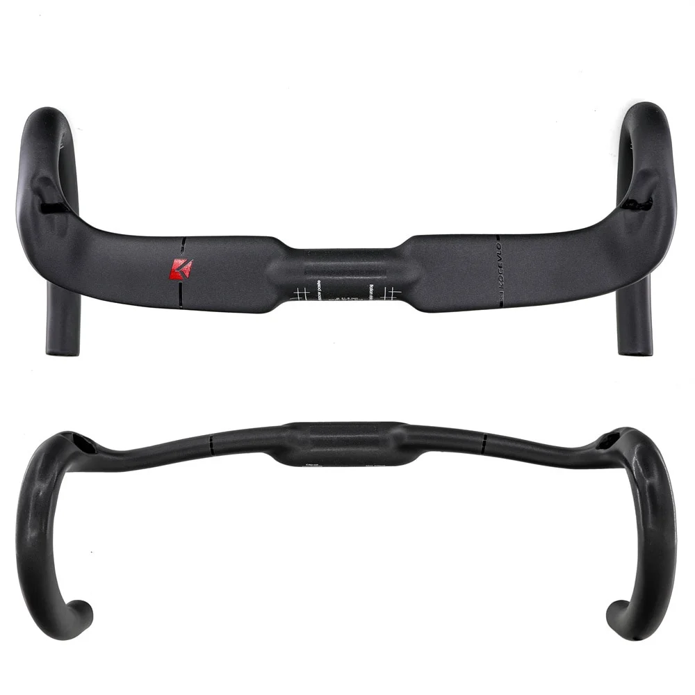 

Kocevlo Carbon Road Bicycle Handlebar 31.8 x 380/400/420/440mm UD Matte Internal Routing Road Bike Accessories