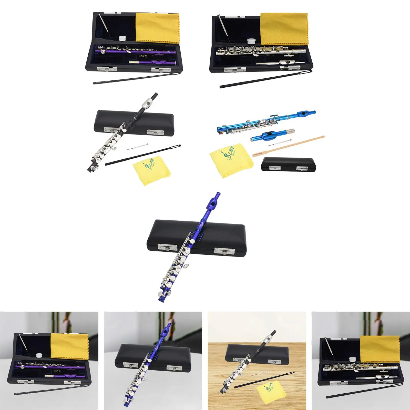 Легкий пикколо удобный для игр портативный качественный звуковой ключ C 16