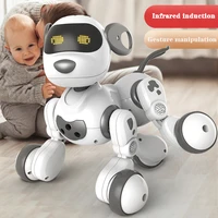 electronic pet rc smart robot dog gesture induction voice control music dance electric pet boy early education toy gift
