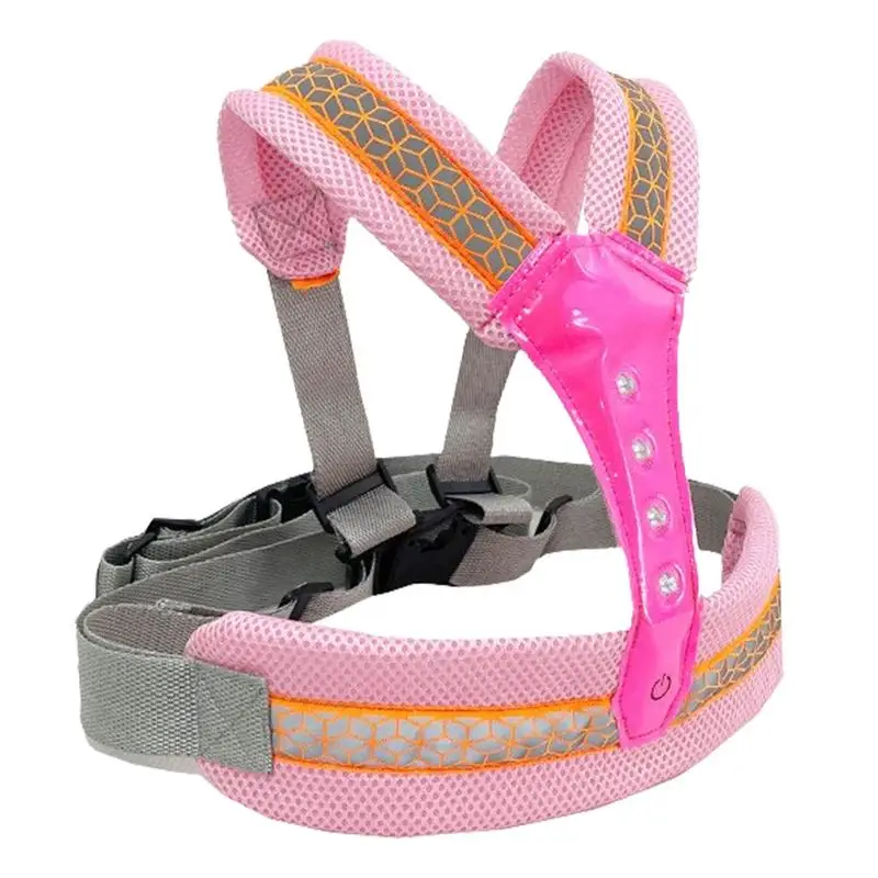 

Child Motorcycle Harness Bike Safety Harness For Kids Reflective Breathable Shoulders Passenger Harness Anti-Drop Safety Seat