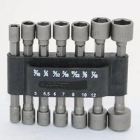 14pcs professional socket nut driver set metric socket wrench 14 hex shank power tools for power drills and impact drivers