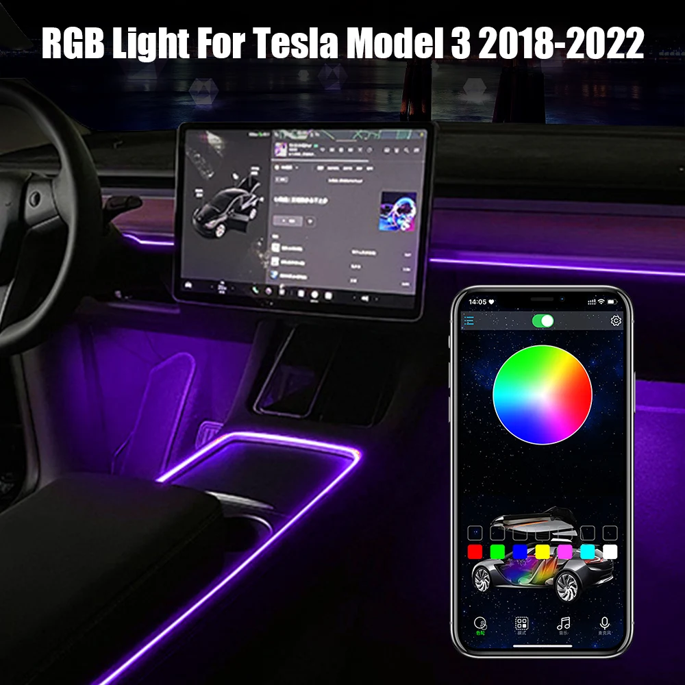 

Адаптер для сигаресветильник Tesla, 64 цвета, USB, 2018-2022