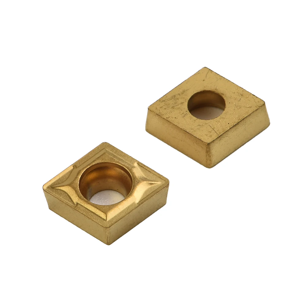 

Toolholding Carbide Inserts CNC Equipment For Turning Tool Gold Lathe Set 10pcs Blade CCMT060204-HM YBC251 New