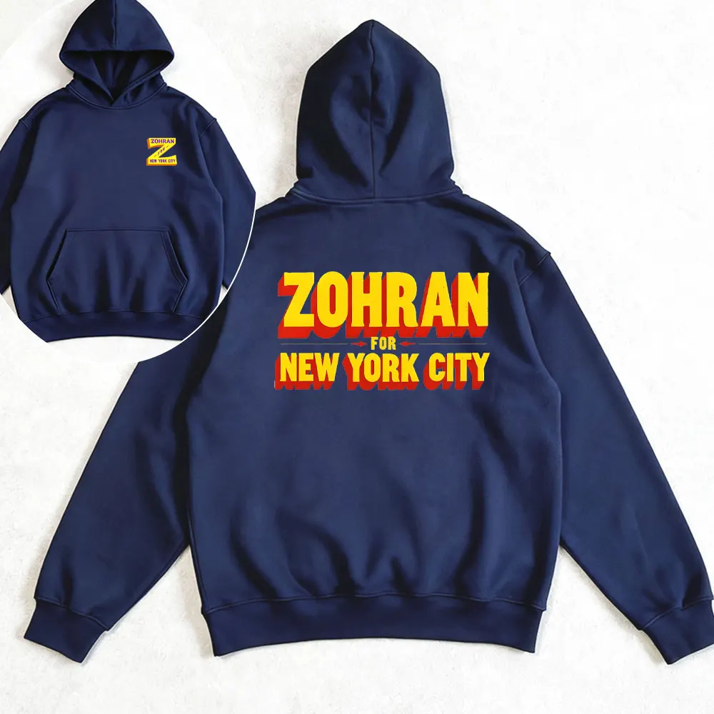 Фото ZOHRAN FOR NEW YORK CITY Толстовка с длинным рукавом NYC's First Muslim Mayor Vote Zohran Rank Zohran Progressive Democrats Мужская одежда №2
