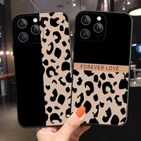 fashion leopard print phone cover for iphone 11 12 13 pro max x xr xs max 6 6s 7 8 plus 12 13 mini se2020 soft silicone tpu case